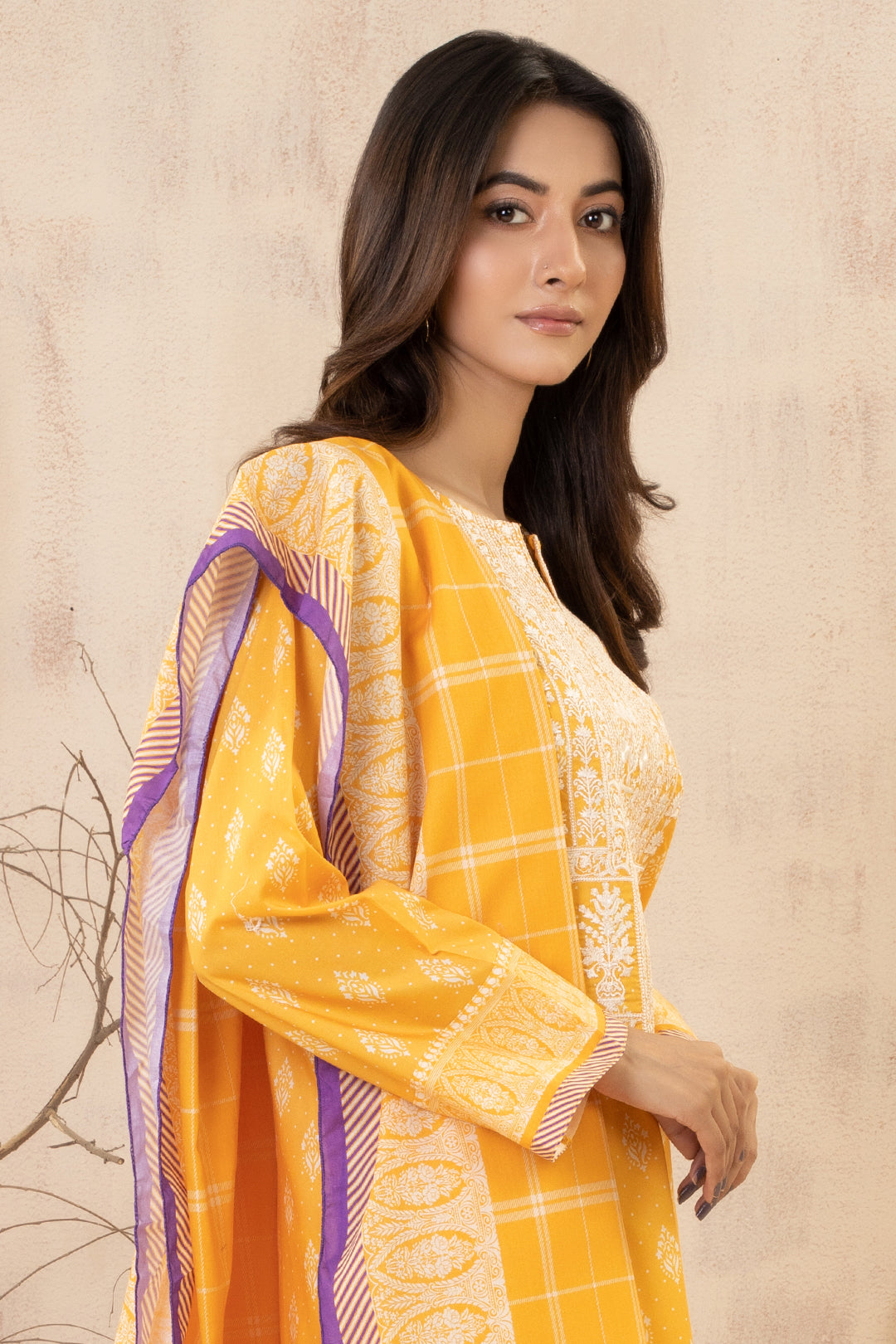 Zellbury | Summer Pret | Embroidered Kurta Dupatta - 2823 - House Of Hania