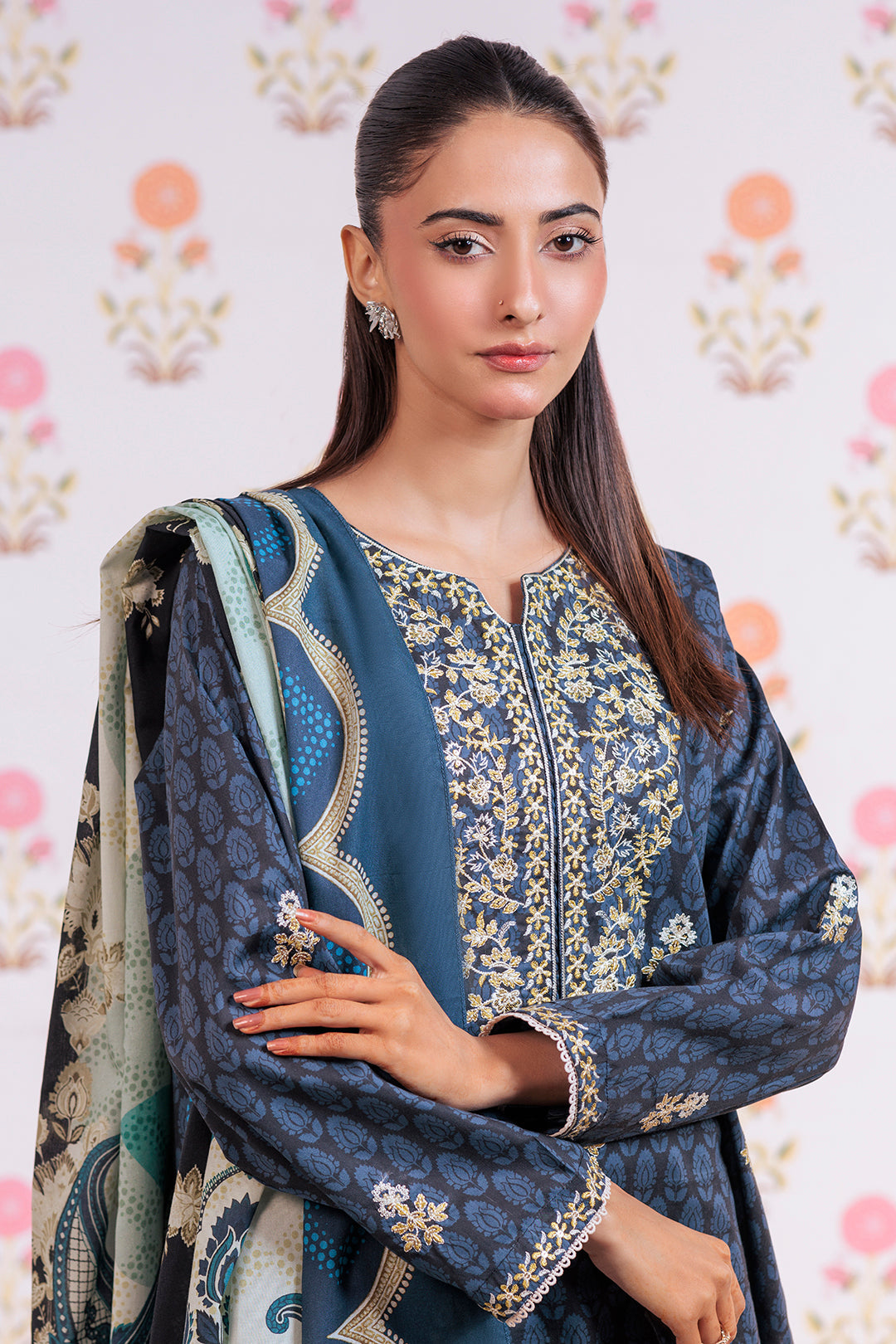 Zellbury | Summer Pret | Embroidered Kurta Dupatta - 2851 - House Of Hania