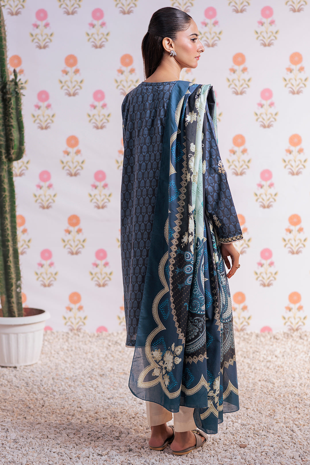 Zellbury | Summer Pret | Embroidered Kurta Dupatta - 2851 - House Of Hania