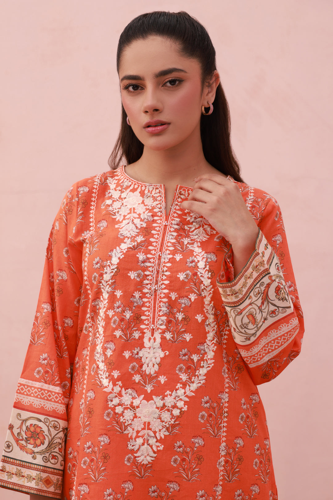 Zellbury | Summer Pret | Embroidered Kurta Dupatta Trouser - 1962 - House Of Hania
