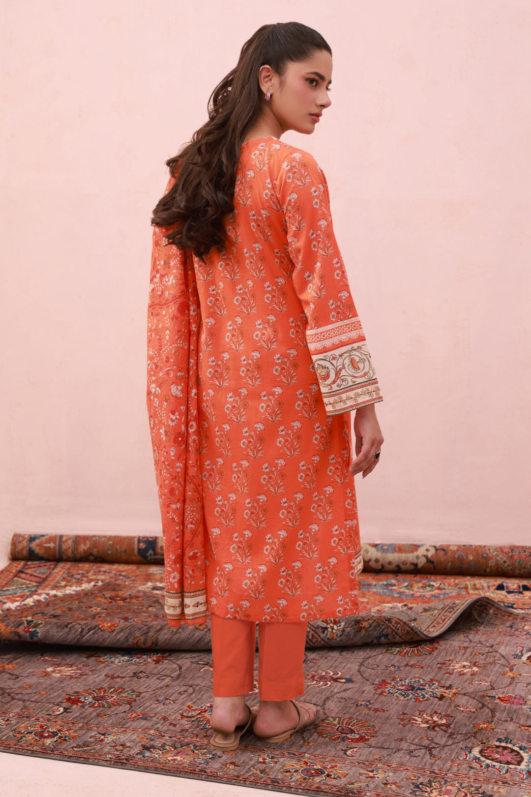 Zellbury | Summer Pret | Embroidered Kurta Dupatta Trouser - 1962 - House Of Hania