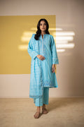 Zellbury | Summer Pret | Embroidered Kurta Dupatta Trouser - 1965 - House Of Hania
