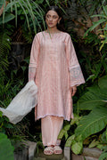 Zellbury | Summer Pret | Embroidered Kurta Dupatta Trouser - 2001 - House Of Hania
