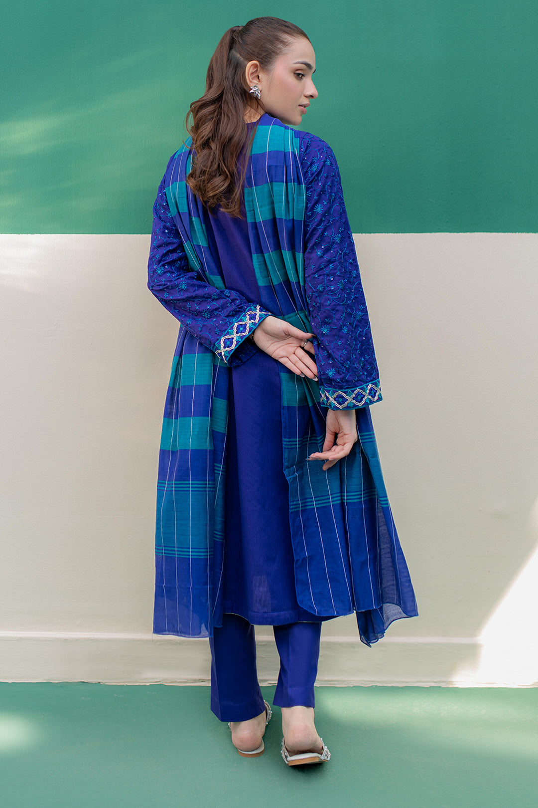 Zellbury | Summer Pret | Embroidered Kurta Dupatta Trouser - 2004 - House Of Hania