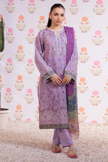 Zellbury | Summer Pret | Embroidered Kurta Dupatta Trouser - 2112 - House Of Hania