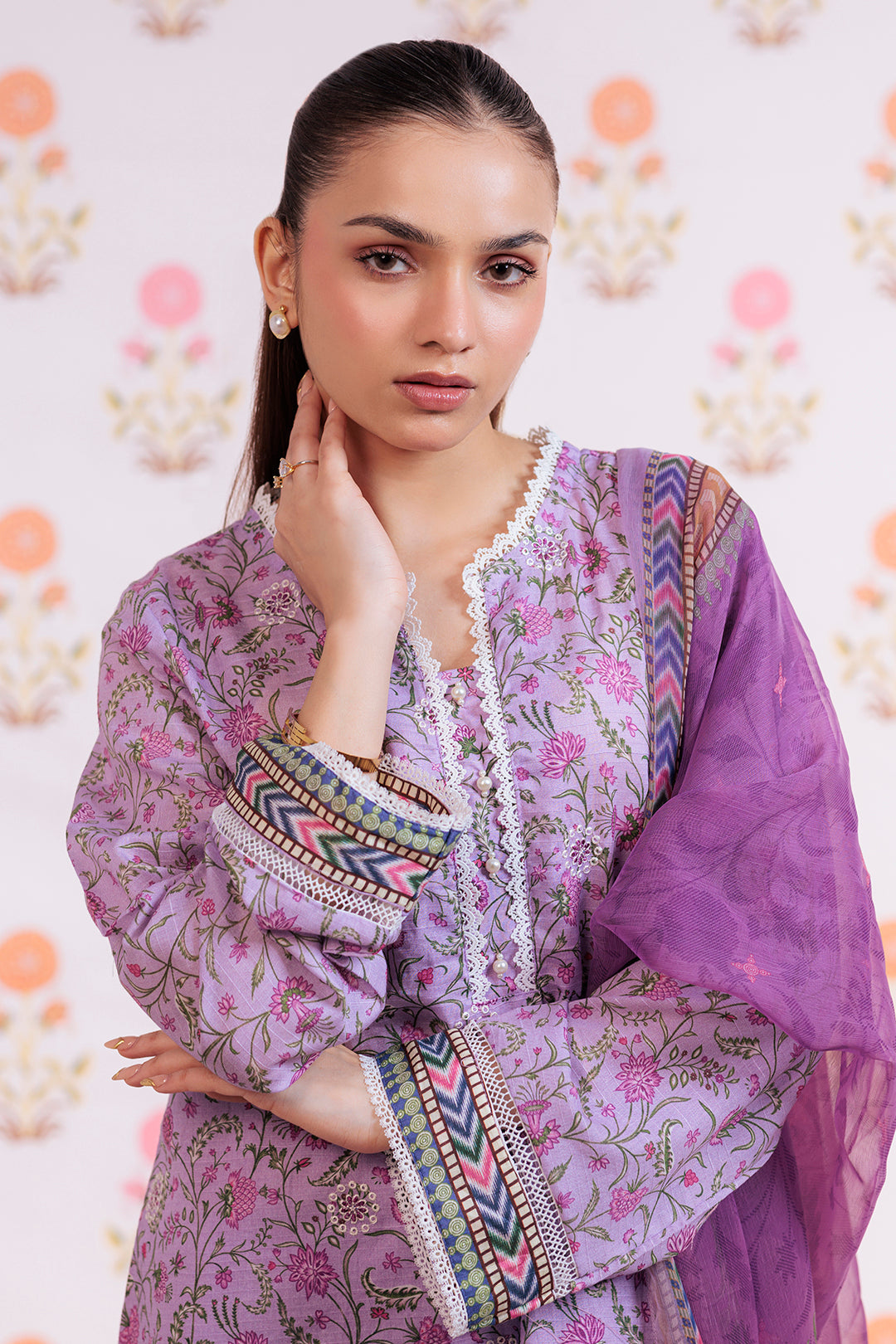 Zellbury | Summer Pret | Embroidered Kurta Dupatta Trouser - 2112 - House Of Hania