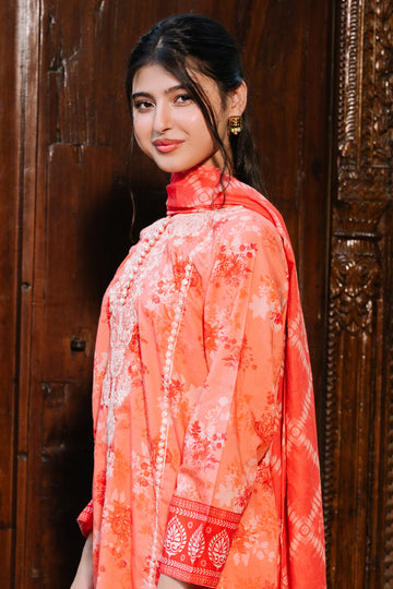 Zellbury | Summer Pret | Embroidered Kurta Dupatta Trouser - 2115 - House Of Hania