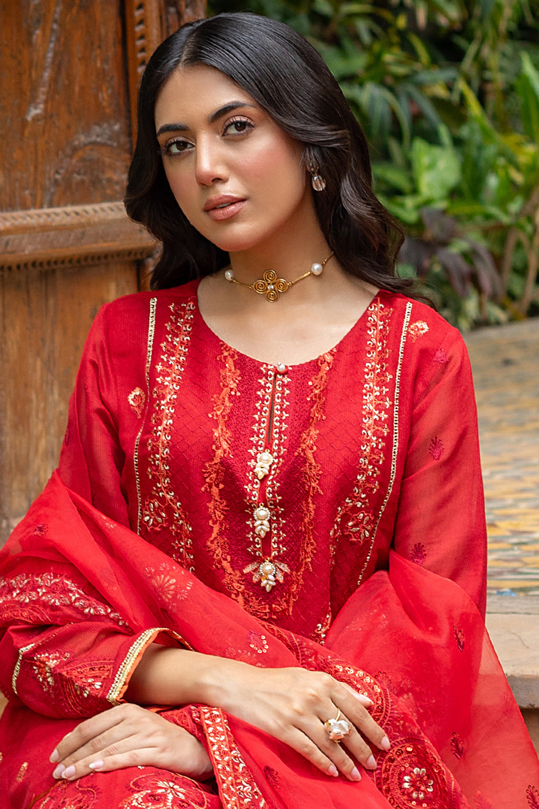 Zellbury | Summer Pret | Embroidered Kurta Dupatta Trouser - 3222 - House Of Hania
