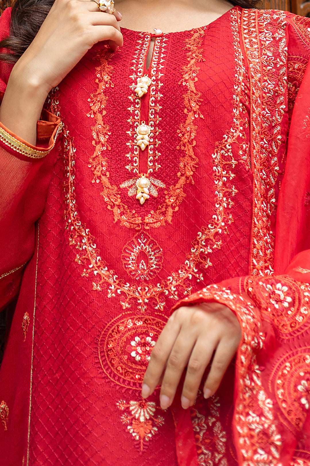 Zellbury | Summer Pret | Embroidered Kurta Dupatta Trouser - 3222 - House Of Hania