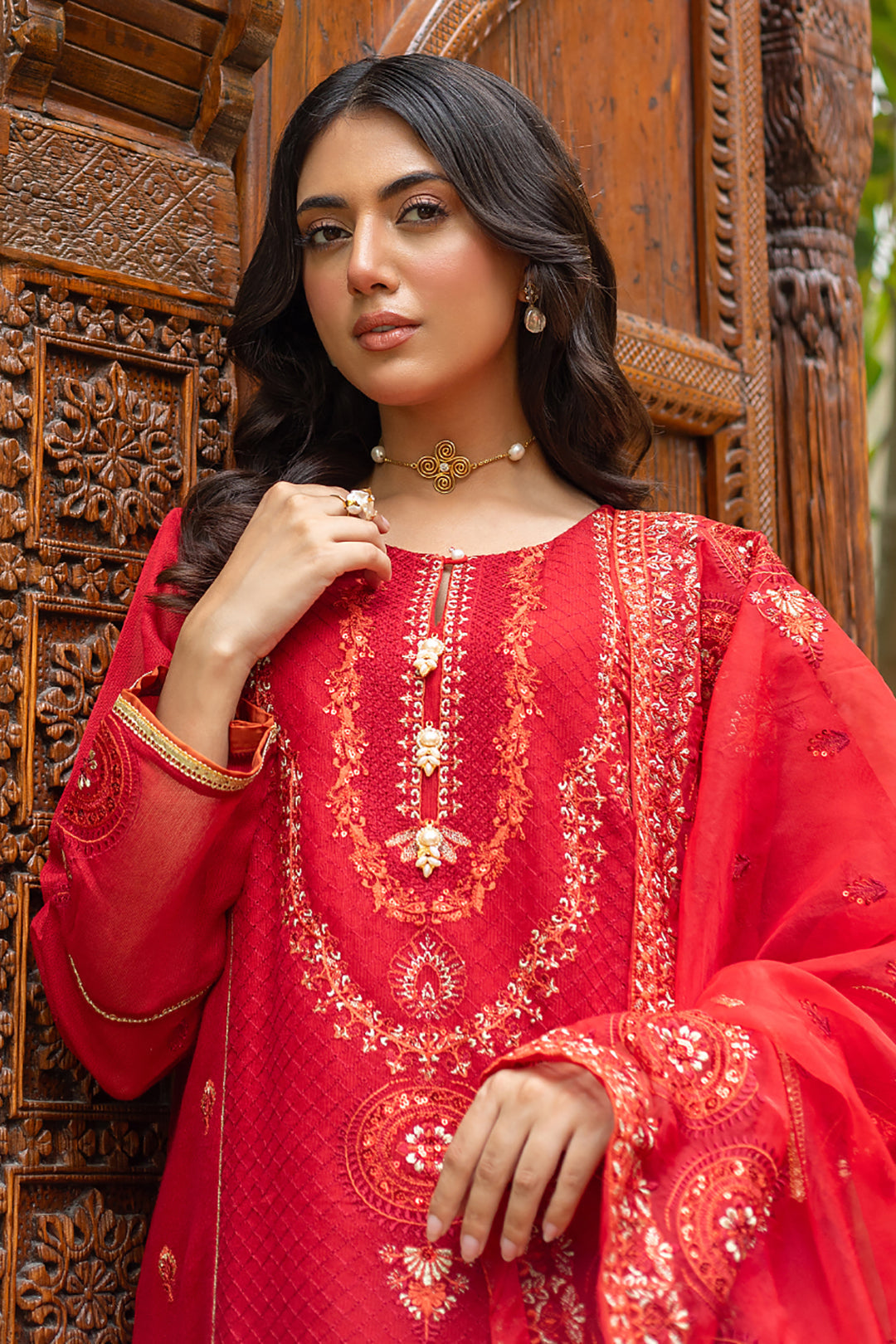 Zellbury | Summer Pret | Embroidered Kurta Dupatta Trouser - 3222 - House Of Hania