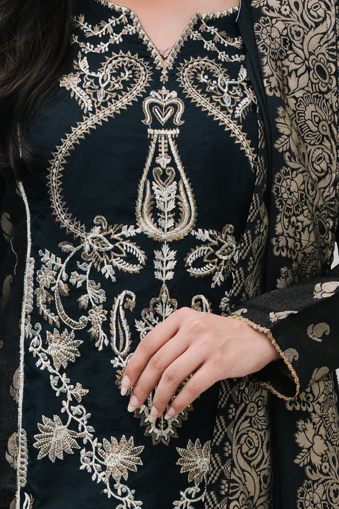Zellbury | Summer Pret | Embroidered Kurta Dupatta Trouser - 3256 - House Of Hania
