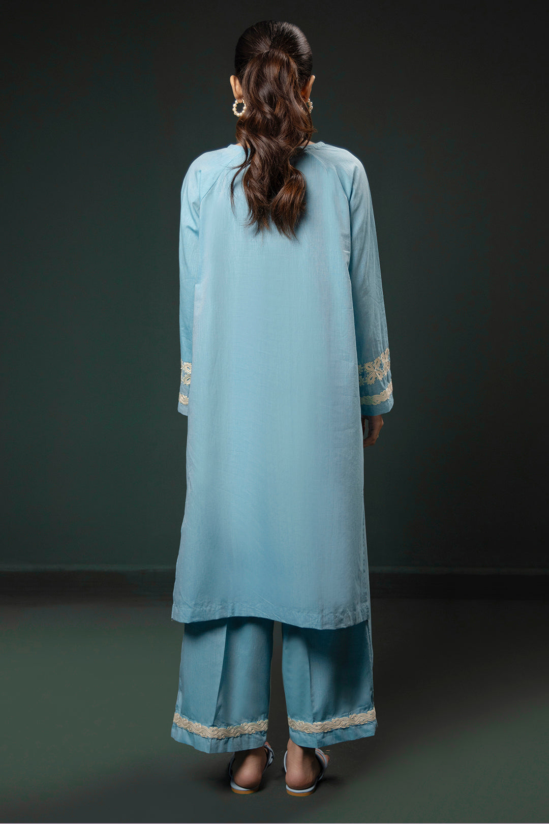 Zellbury | Summer Pret | Embroidered Kurta Trouser - 0977 - House Of Hania