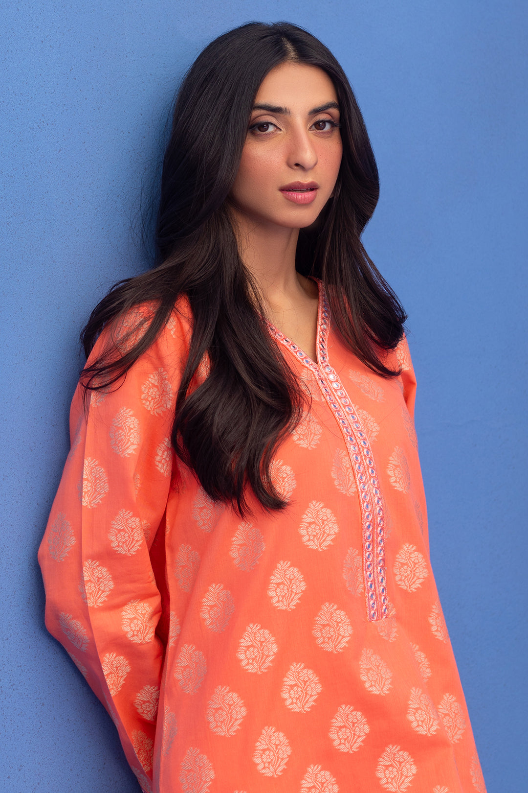 Zellbury | Summer Pret | Embroidered Kurta Trouser - 1738 - House Of Hania