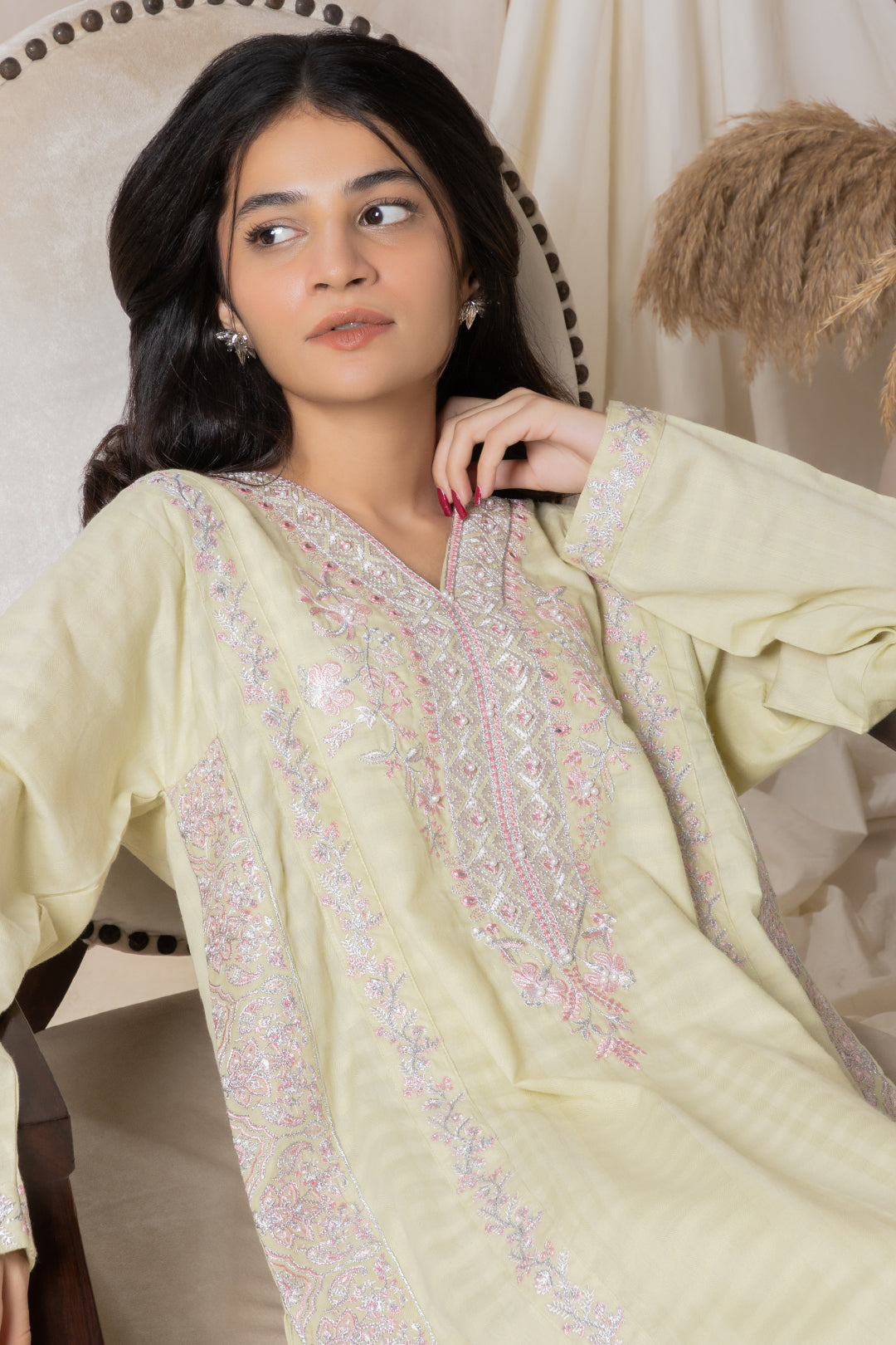 Zellbury | Summer Pret | Embroidered Kurta Trouser - 1767 - House Of Hania