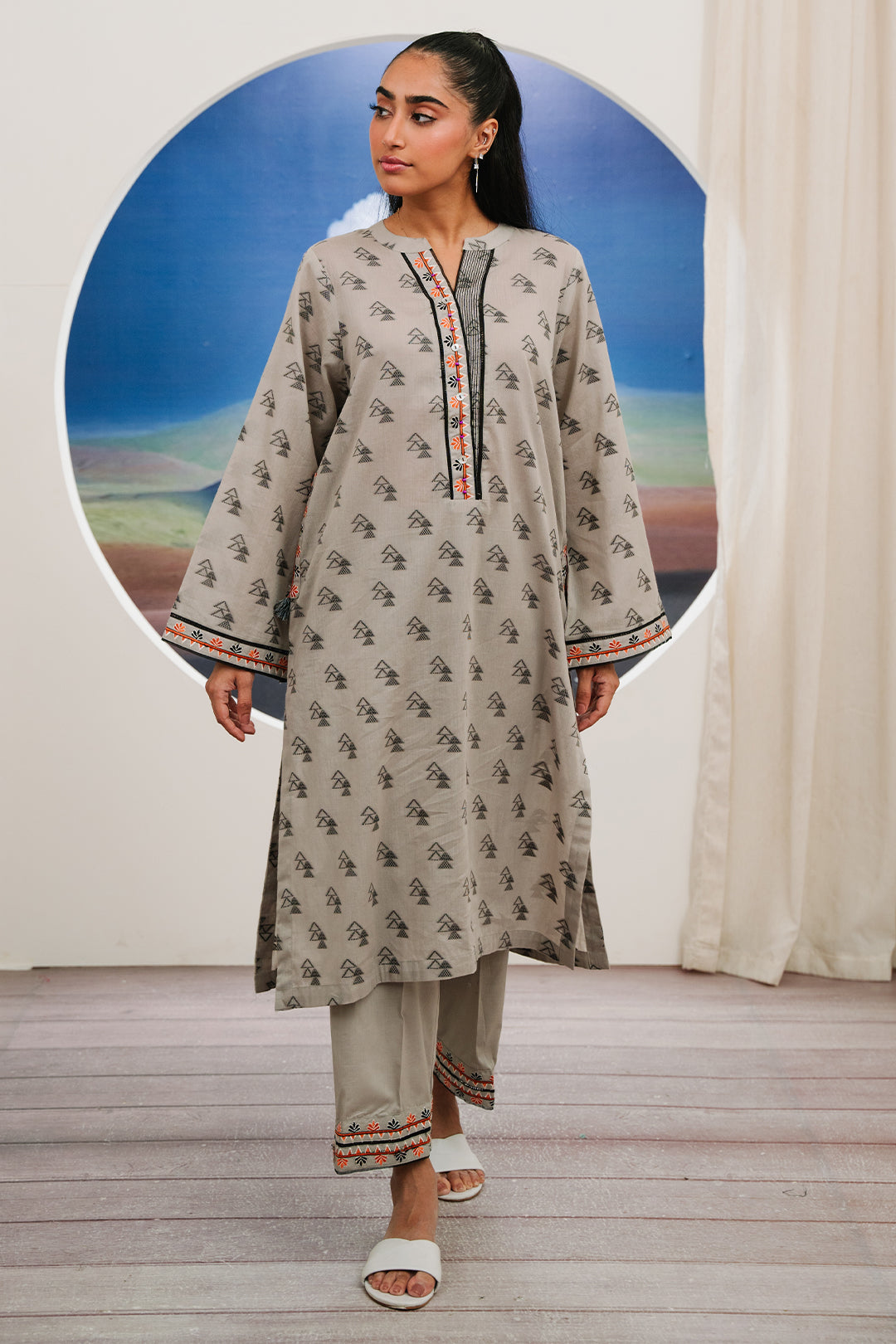 Zellbury | Summer Pret | Embroidered Kurta Trouser - 1769 - House Of Hania