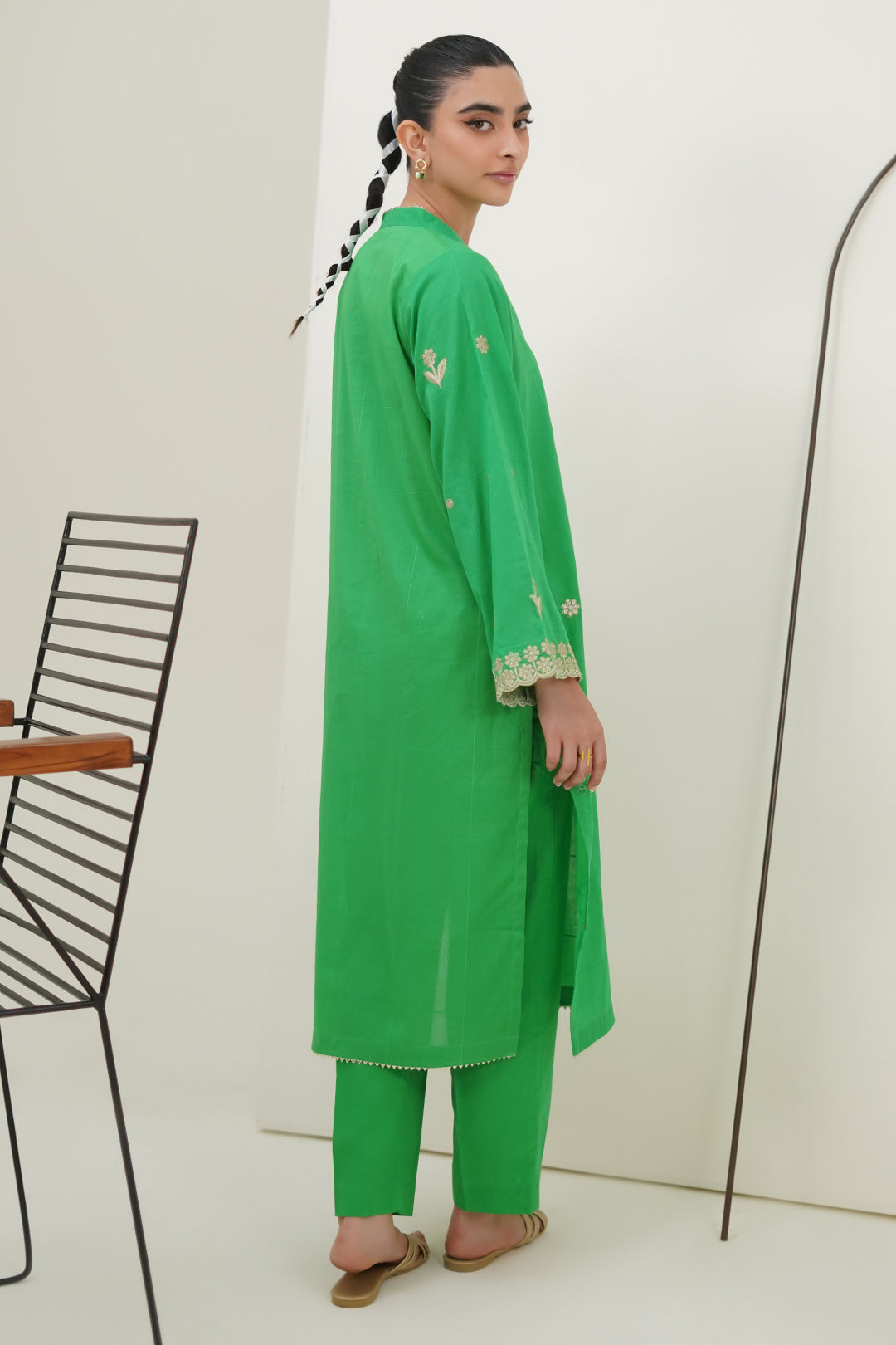 Zellbury | Summer Pret | Embroidered Kurta Trouser - 1933 - House Of Hania