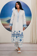 Zellbury | Summer Pret | Embroidered Kurta Trouser - 1984 - House Of Hania