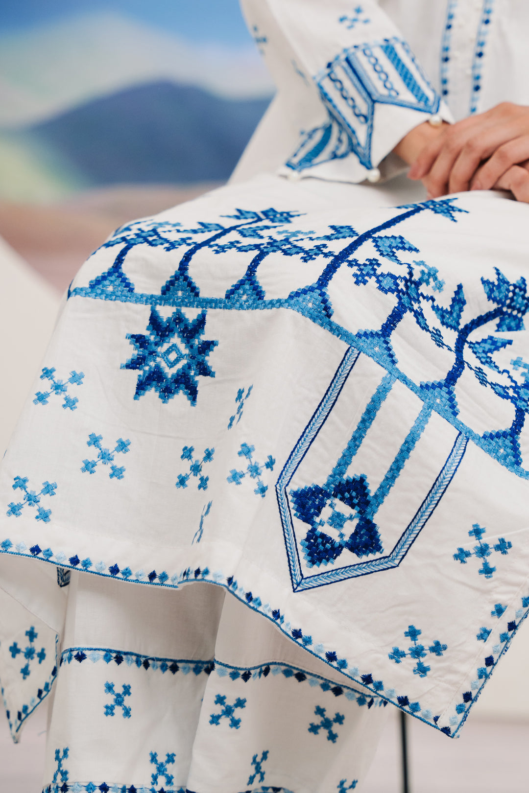 Zellbury | Summer Pret | Embroidered Kurta Trouser - 1984 - House Of Hania