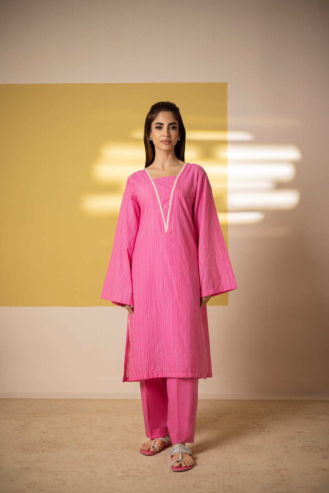 Zellbury | Summer Pret | Embroidered Kurta Trouser - 2094 - House Of Hania