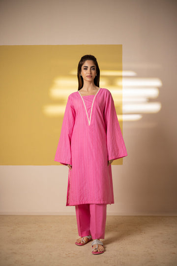 Zellbury | Summer Pret | Embroidered Kurta Trouser - 2094 - House Of Hania