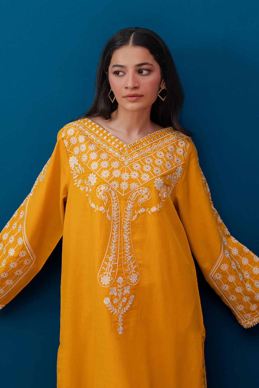 Zellbury | Summer Pret | Embroidered Kurta Trouser - 2122 - House Of Hania