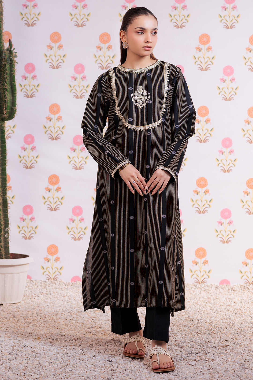 Zellbury | Summer Pret | Embroidered Kurta Trouser - 2855 - House Of Hania