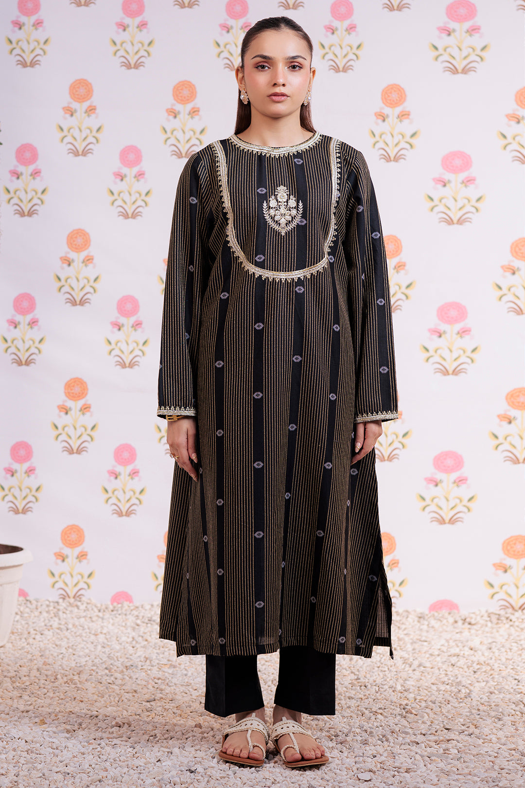 Zellbury | Summer Pret | Embroidered Kurta Trouser - 2855 - House Of Hania