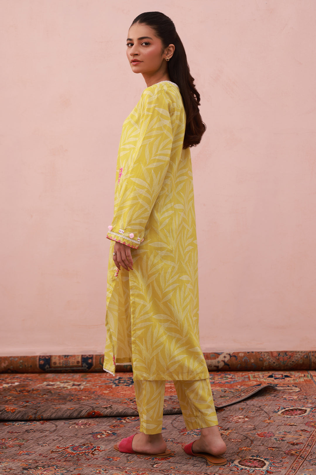 Zellbury | Summer Pret | Embroidered Kurta Trouser - 2882 - House Of Hania