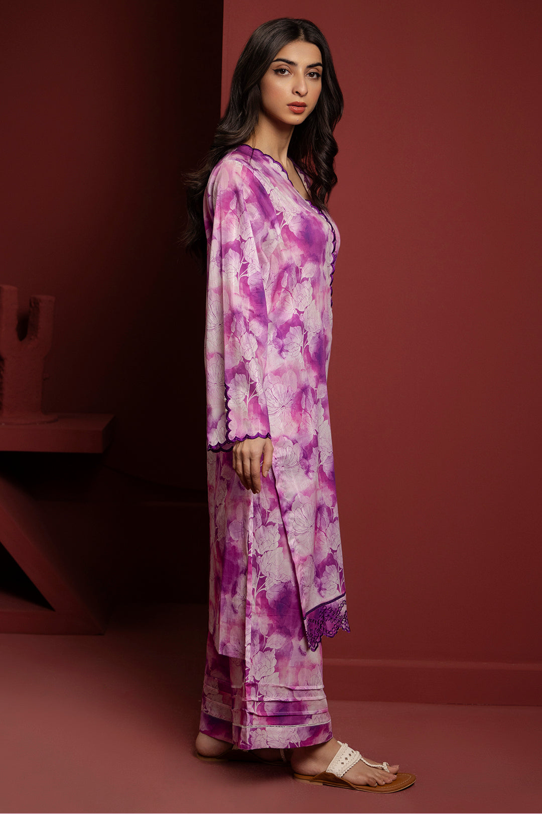 Zellbury | Summer Pret | Embroidered Kurta Trouser - 2900 - House Of Hania