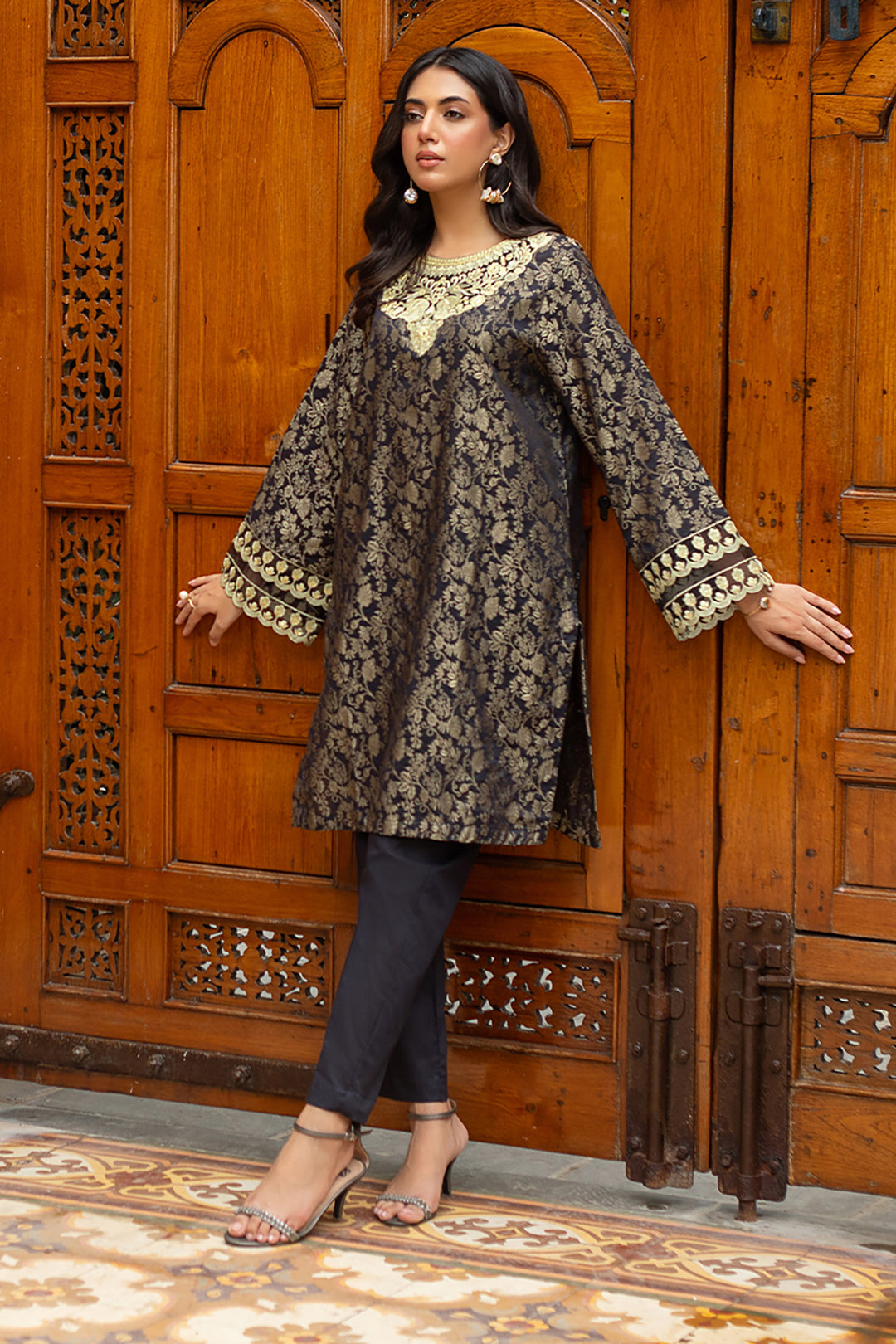 Zellbury | Summer Pret | Embroidered Kurta Trouser - 3265 - House Of Hania