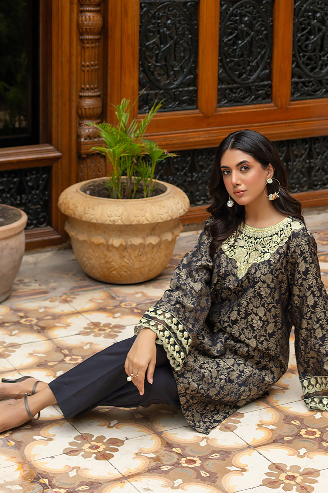 Zellbury | Summer Pret | Embroidered Kurta Trouser - 3265 - House Of Hania