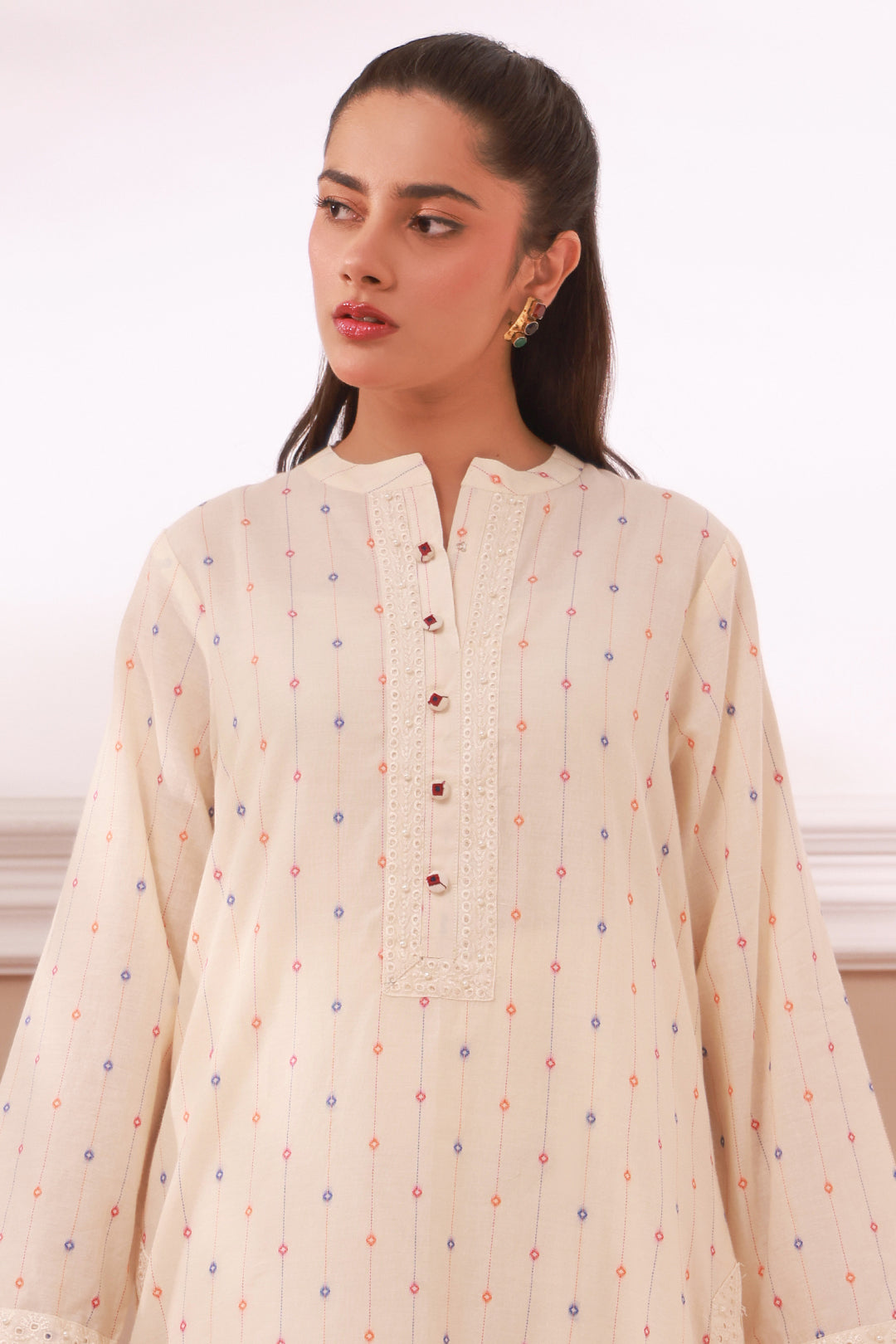 Zellbury | Summer Pret | Embroidered Kurta Trouser - 3323 - House Of Hania