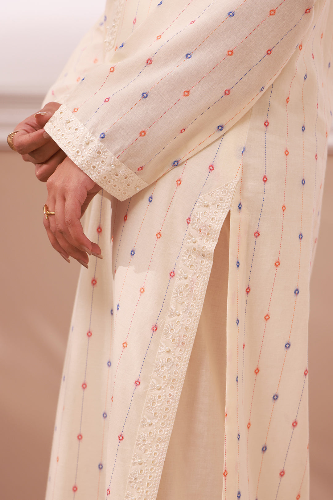 Zellbury | Summer Pret | Embroidered Kurta Trouser - 3323 - House Of Hania