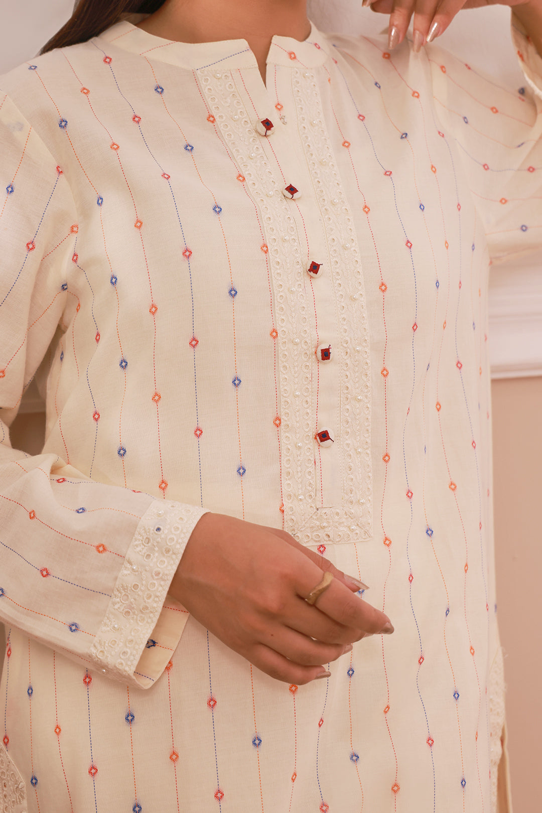 Zellbury | Summer Pret | Embroidered Kurta Trouser - 3323 - House Of Hania