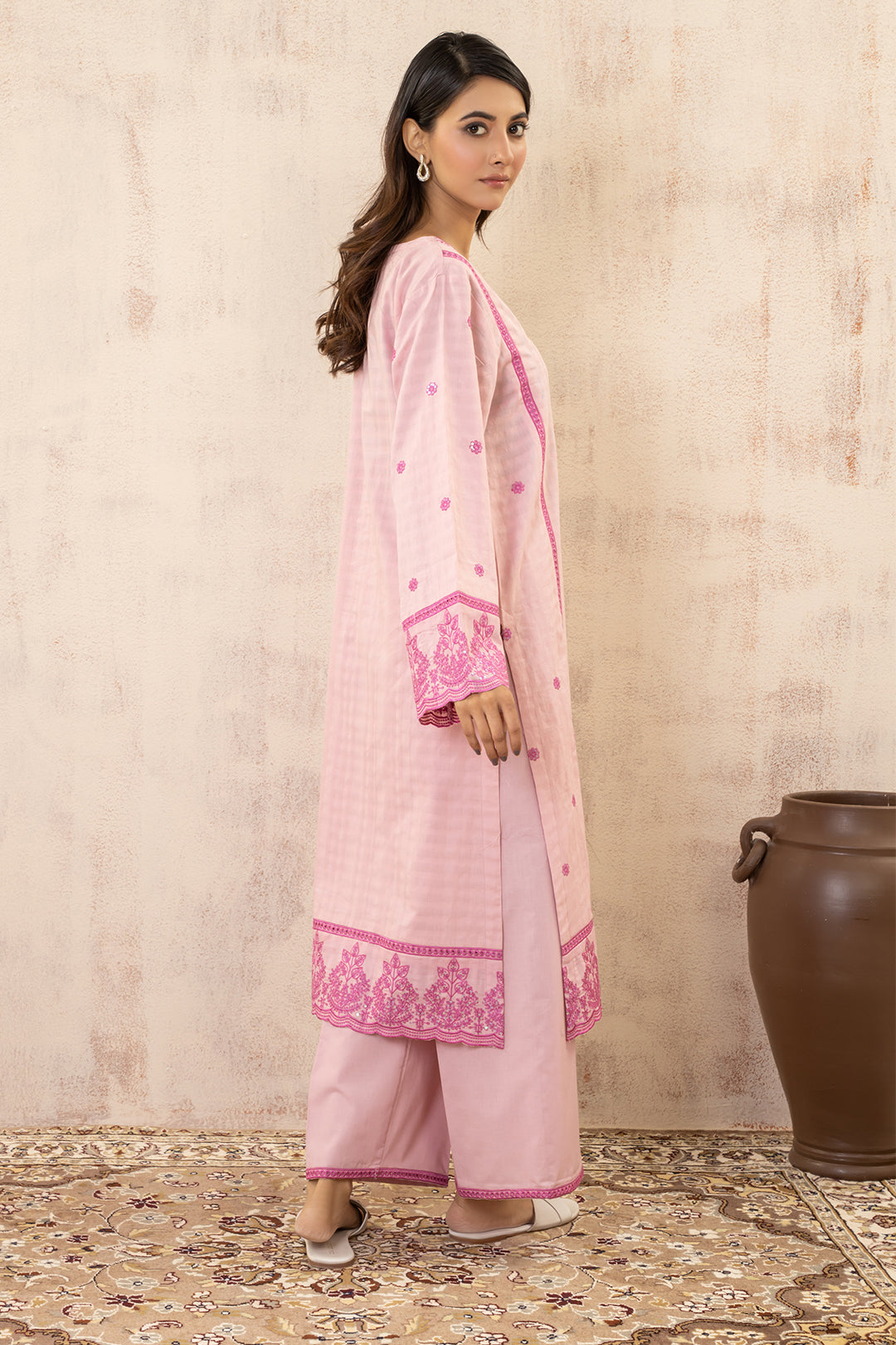 Zellbury | Summer Pret | Embroidered Kurta Trouser - 3331 - House Of Hania