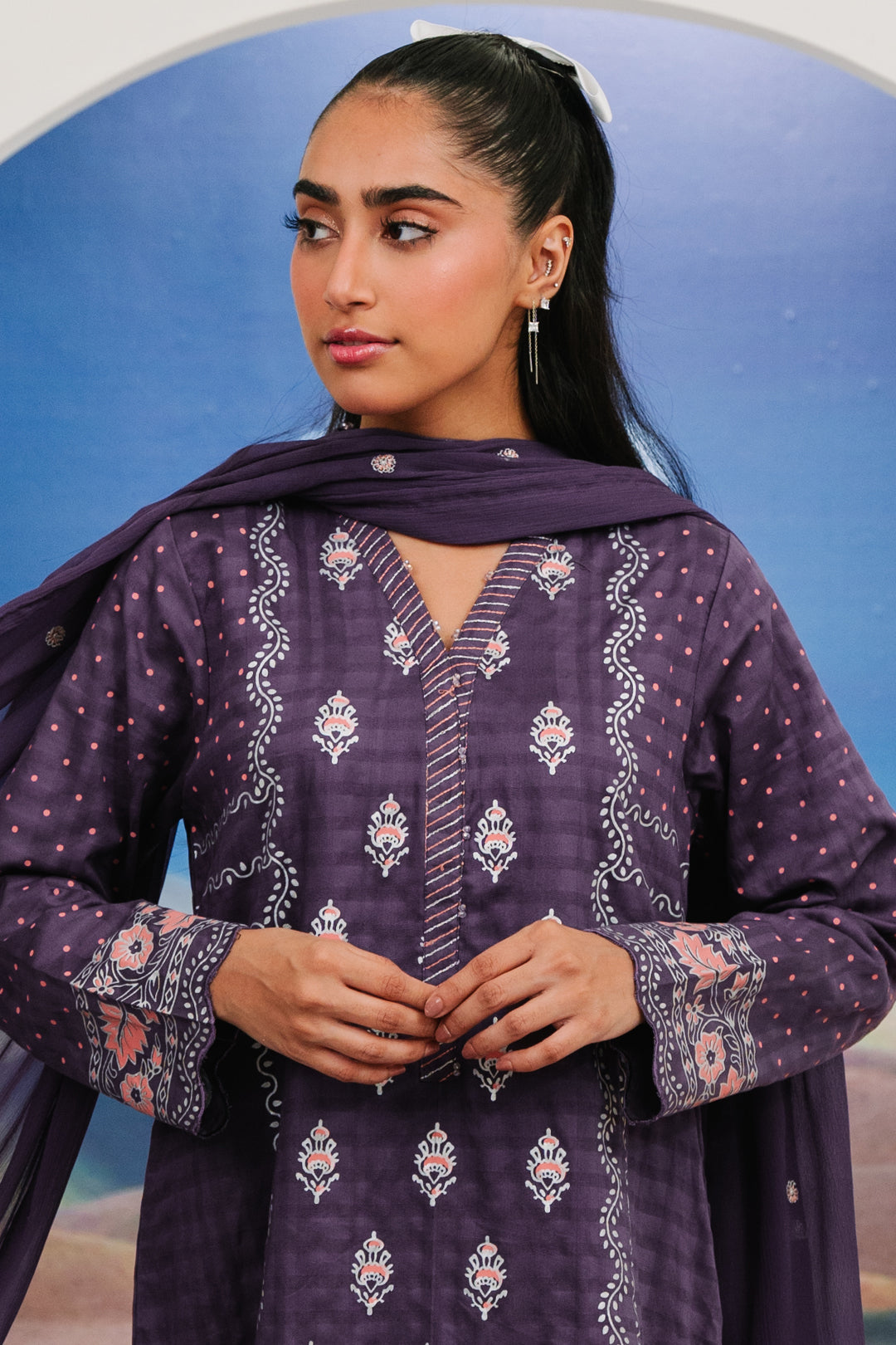 Zellbury | Summer Pret | Kurta Dupatta Trouser - 1102 - House Of Hania