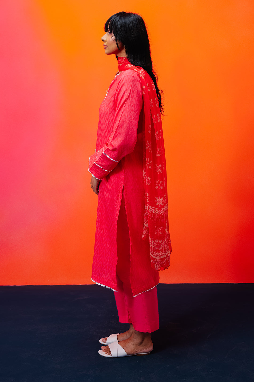 Zellbury | Summer Pret | Kurta Dupatta Trouser - 1525 - House Of Hania