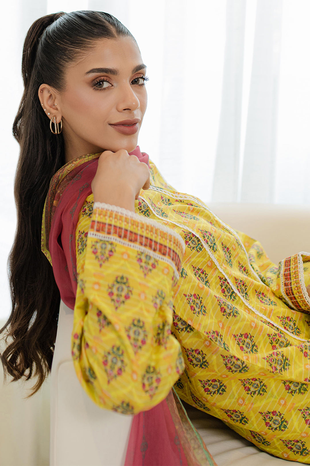 Zellbury | Summer Pret | Kurta Dupatta Trouser - 1746 - House Of Hania