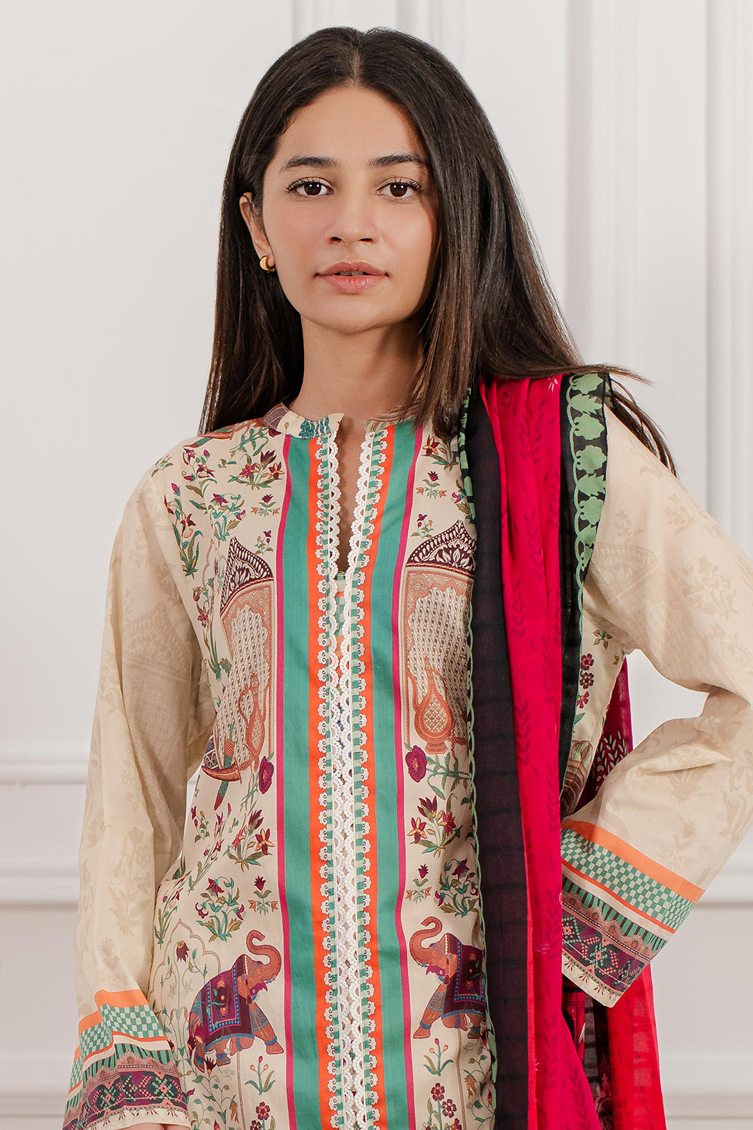 Zellbury | Summer Pret | Kurta Dupatta Trouser - 2098 - House Of Hania