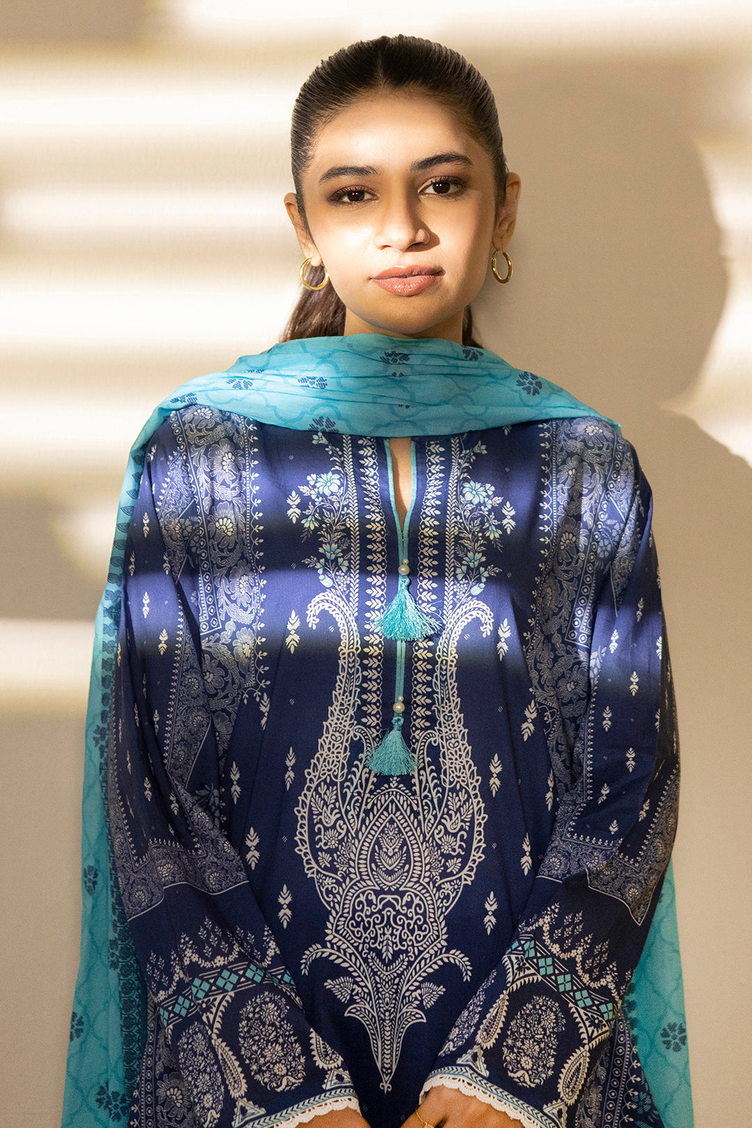 Zellbury | Summer Pret | Kurta Dupatta Trouser - 2102 - House Of Hania