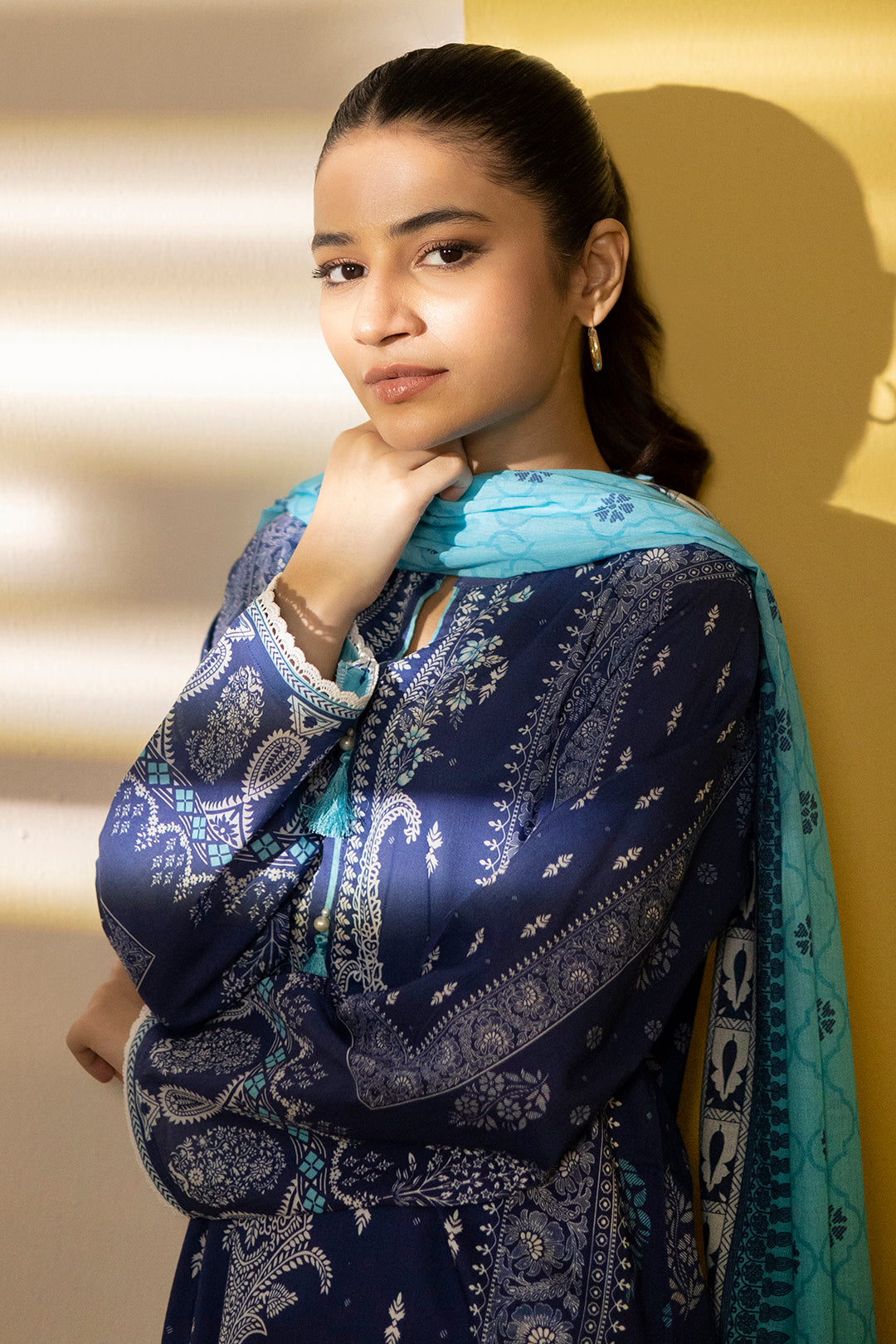 Zellbury | Summer Pret | Kurta Dupatta Trouser - 2102 - House Of Hania