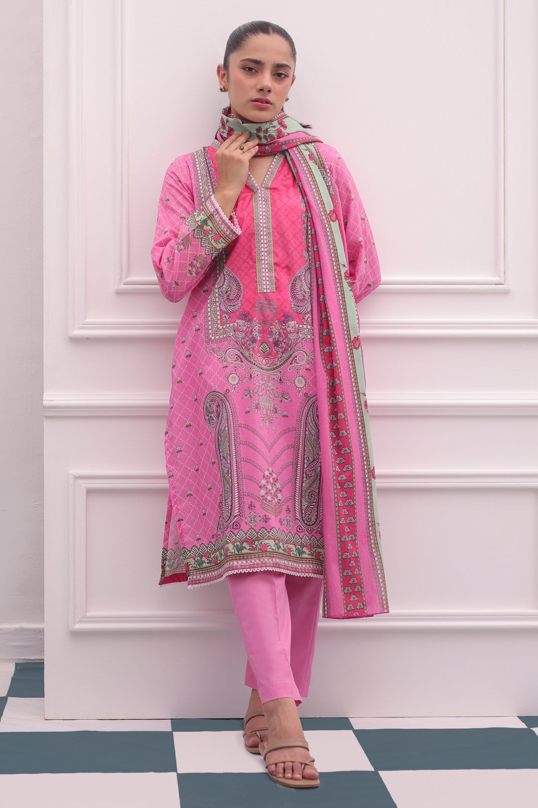 Zellbury | Summer Pret | Kurta Dupatta Trouser - 2106 - House Of Hania