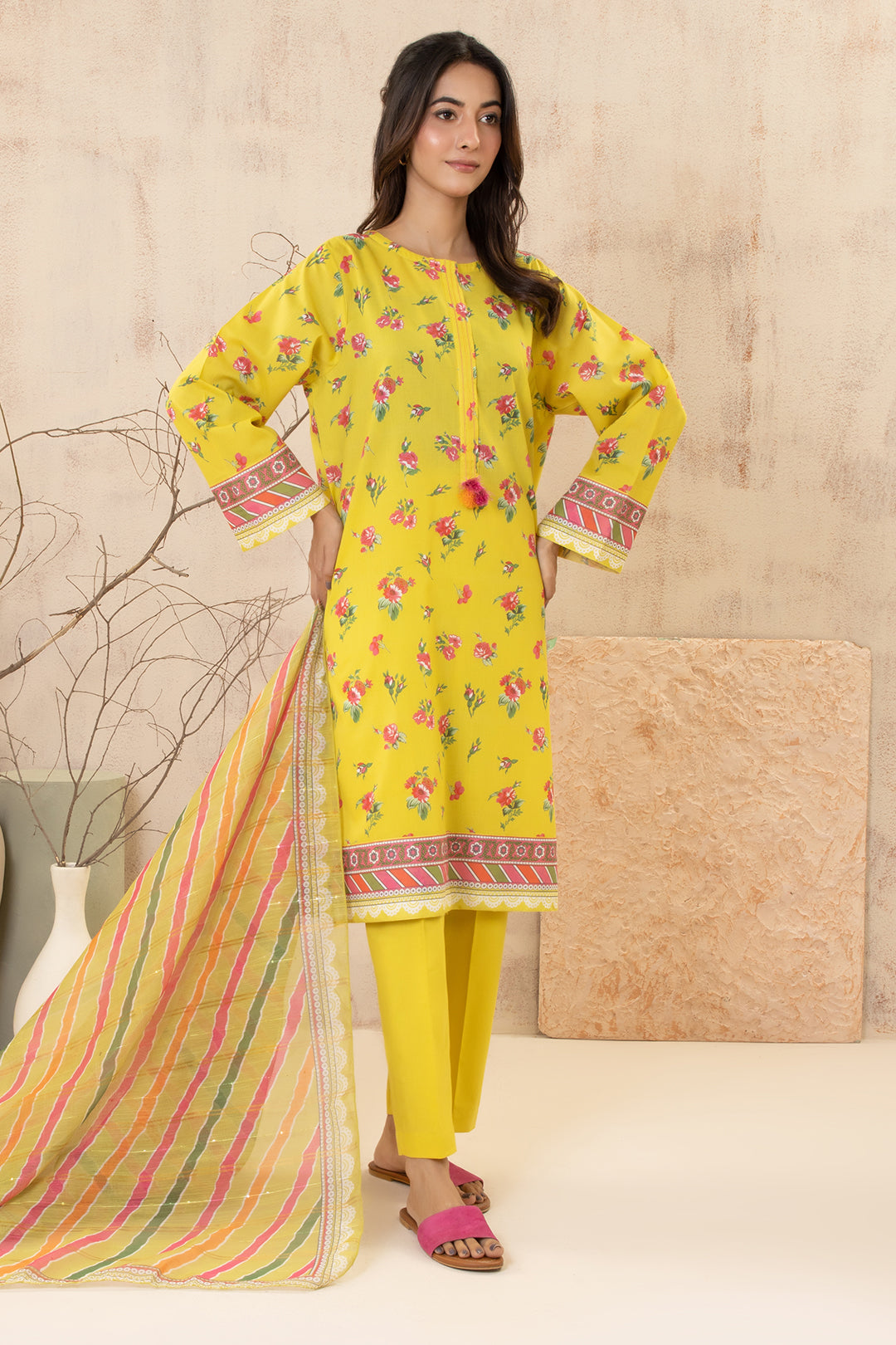 Zellbury | Summer Pret | Kurta Dupatta Trouser - 2111 - House Of Hania