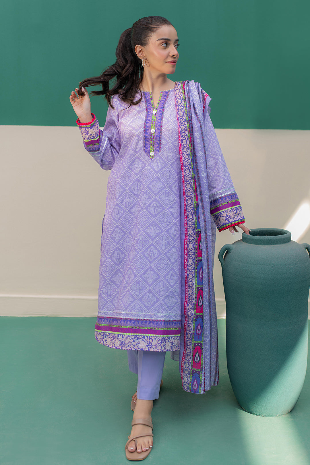 Zellbury | Summer Pret | Kurta Dupatta Trouser - 2828 - House Of Hania