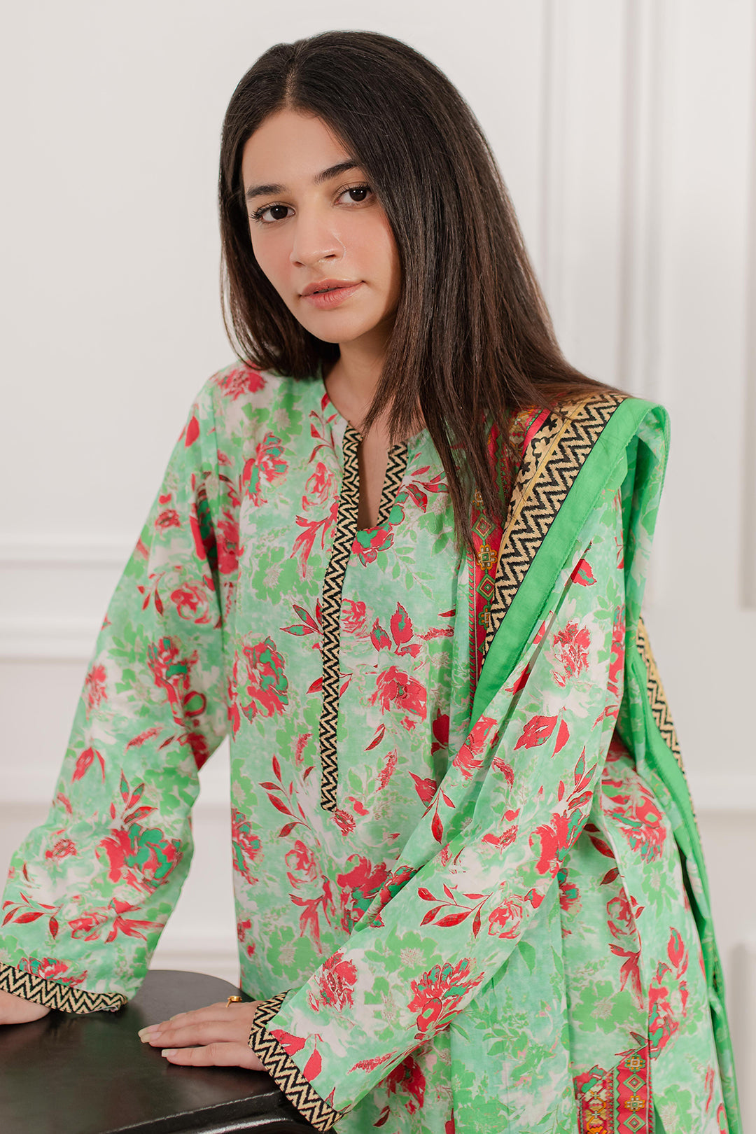 Zellbury | Summer Pret | Kurta Dupatta Trouser - 2829 - House Of Hania