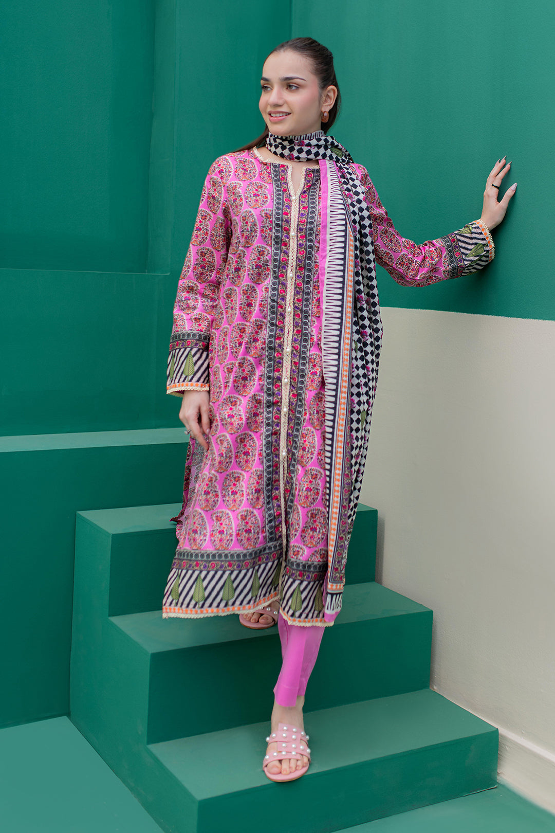 Zellbury | Summer Pret | Kurta Dupatta Trouser - 2830 - House Of Hania