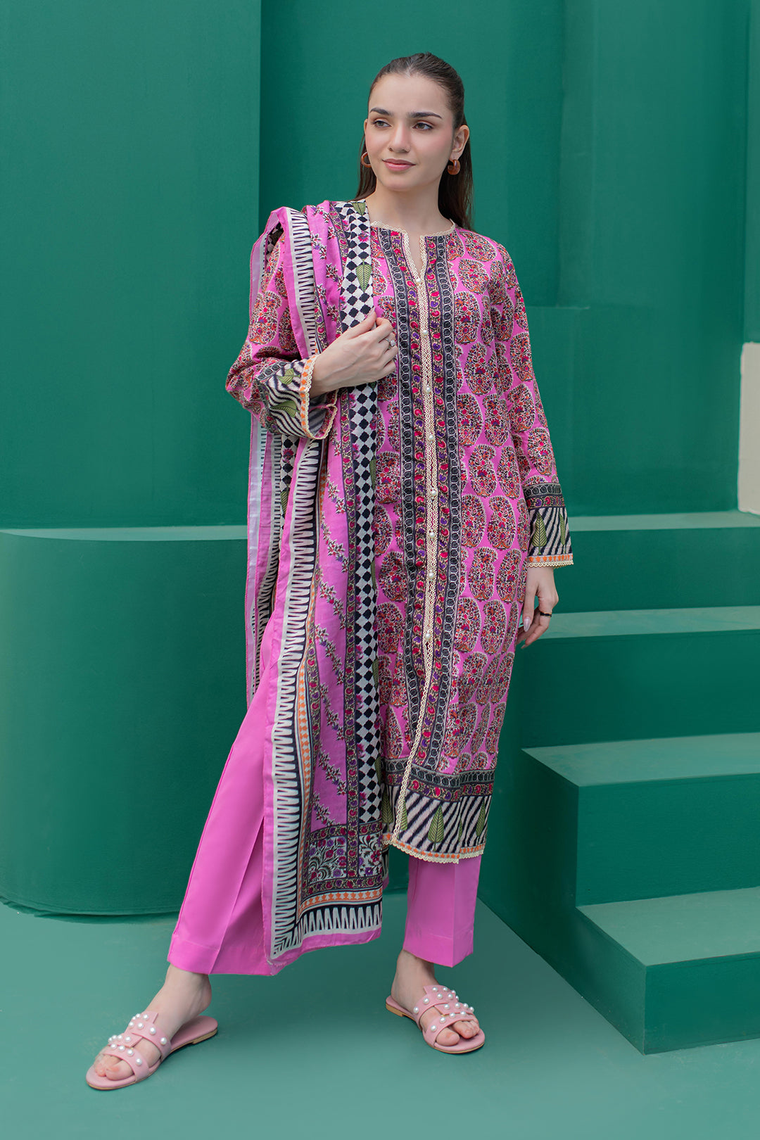 Zellbury | Summer Pret | Kurta Dupatta Trouser - 2830 - House Of Hania