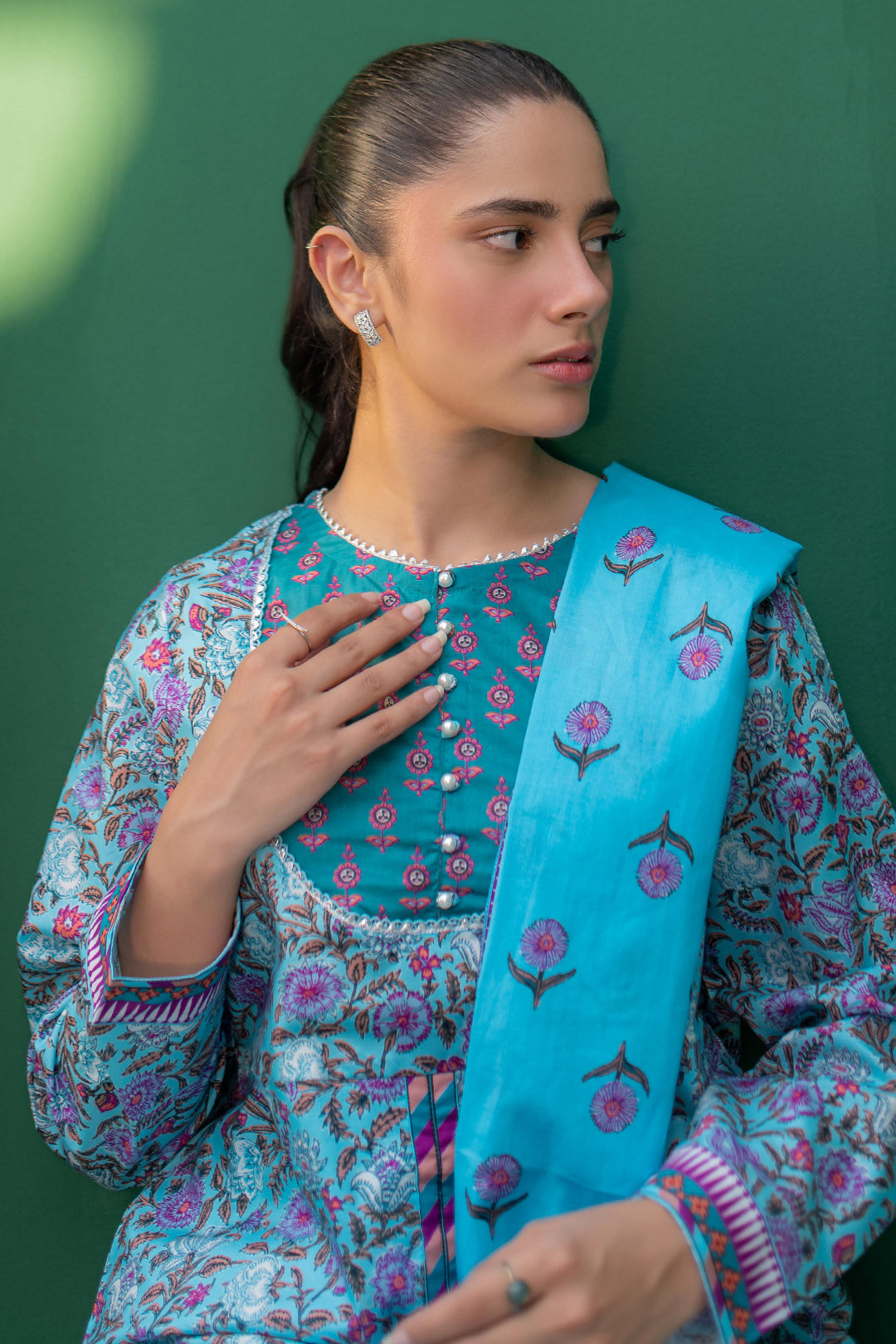 Zellbury | Summer Pret | Kurta Dupatta Trouser - 2856 - House Of Hania