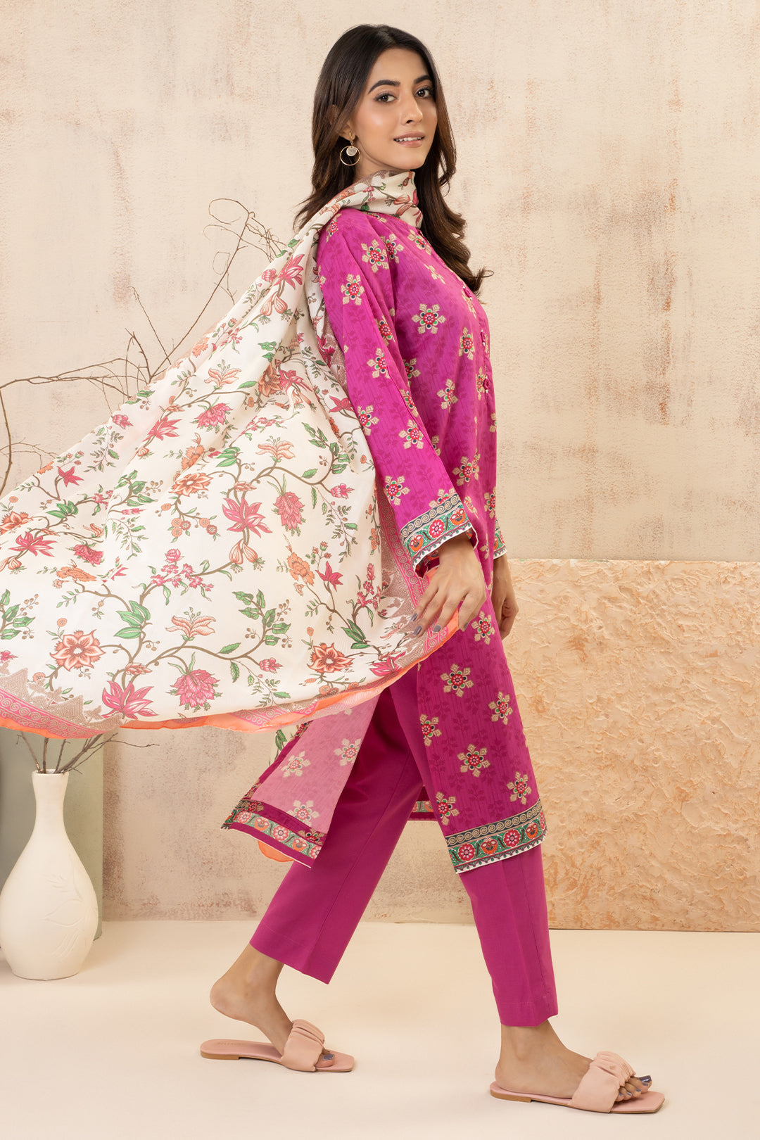 Zellbury | Summer Pret | Kurta Dupatta Trouser - 2858 - House Of Hania