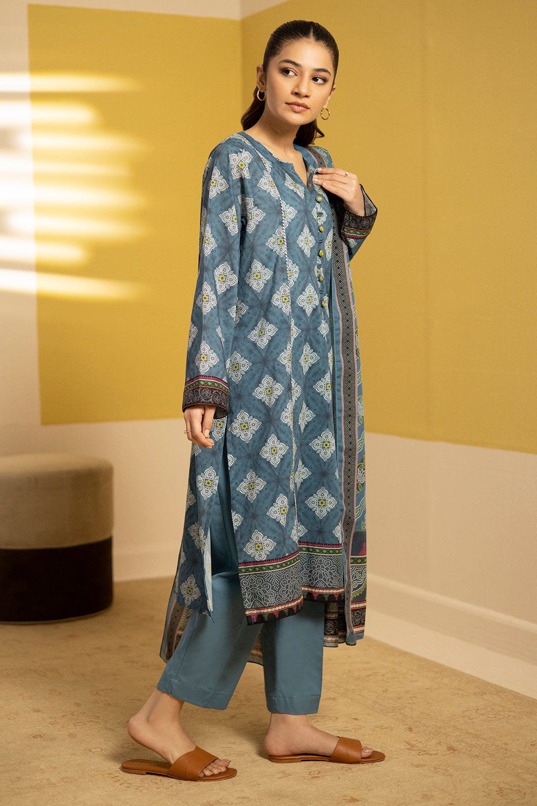 Zellbury | Summer Pret | Kurta Dupatta Trouser - 3244 - House Of Hania